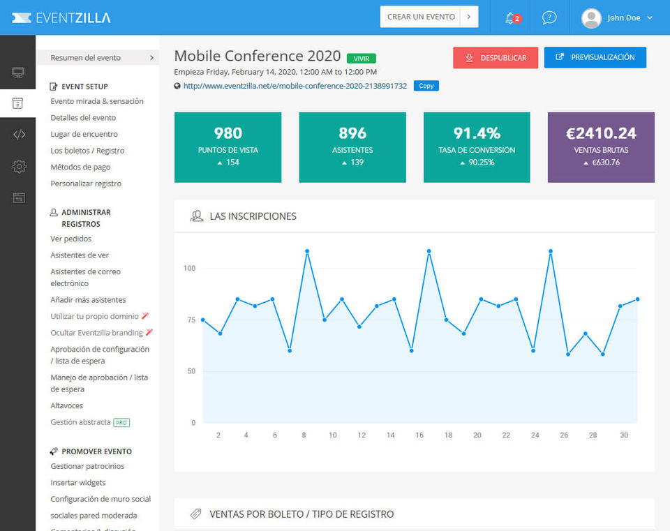 Eventzilla screenshot 1