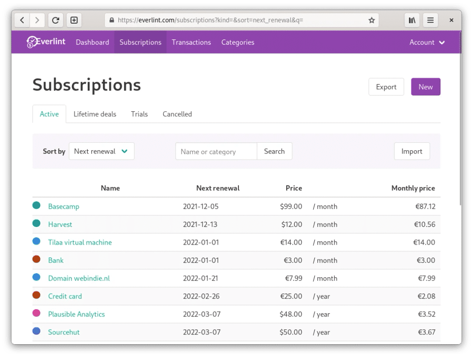 Everlint screenshot 2