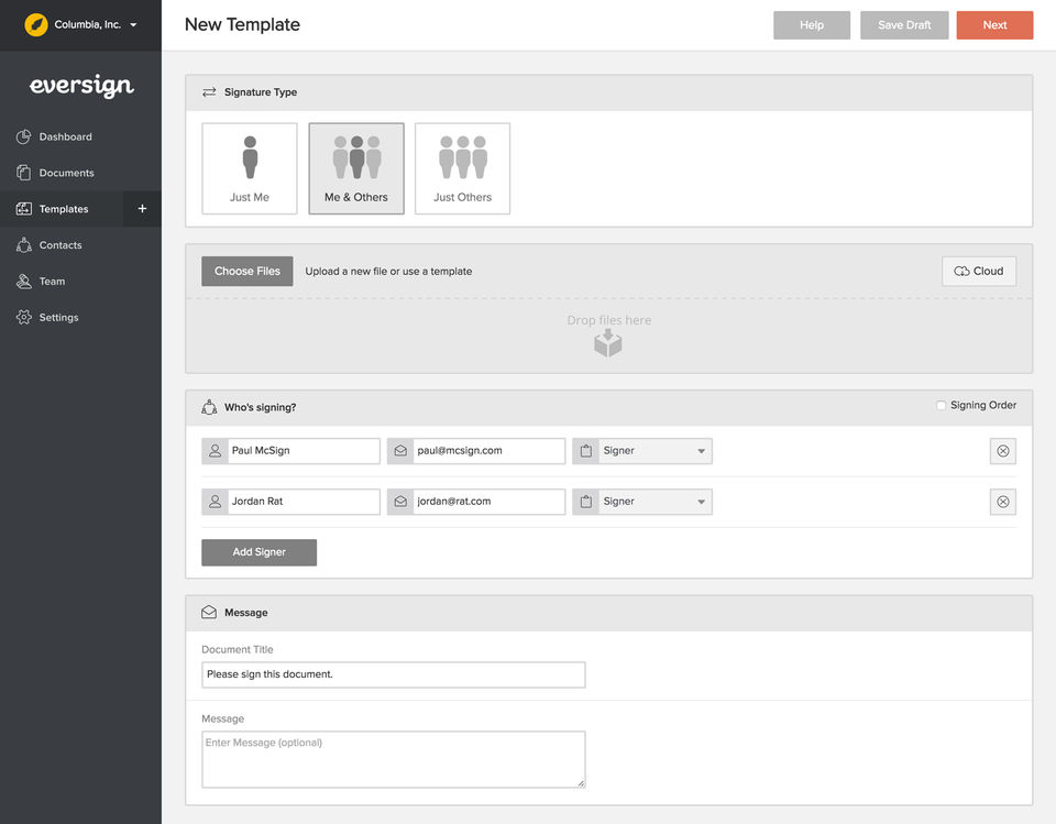eversign screenshot 4