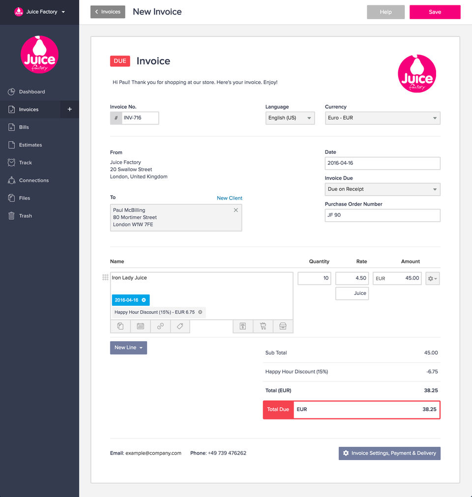 eversign screenshot 2