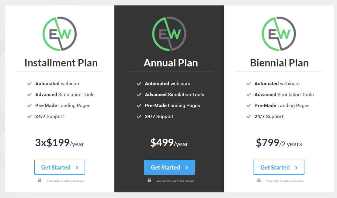 EverWebinar pricing 1