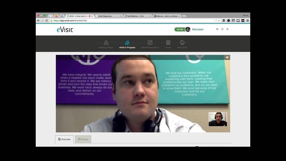 eVisit screenshot 1