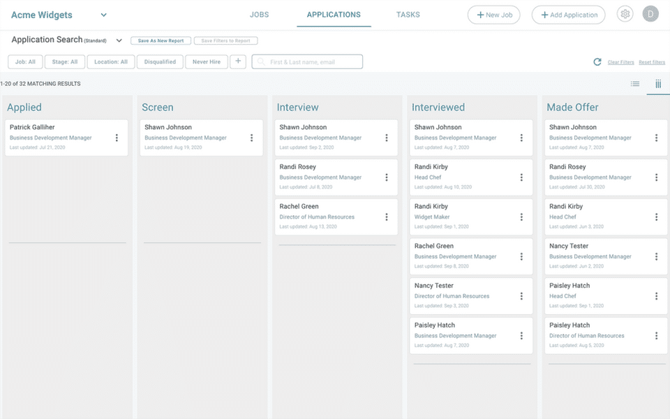 ExactHire Applicant Tracking screenshot 1