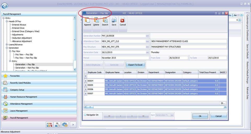 exactllyHRMS screenshot 4
