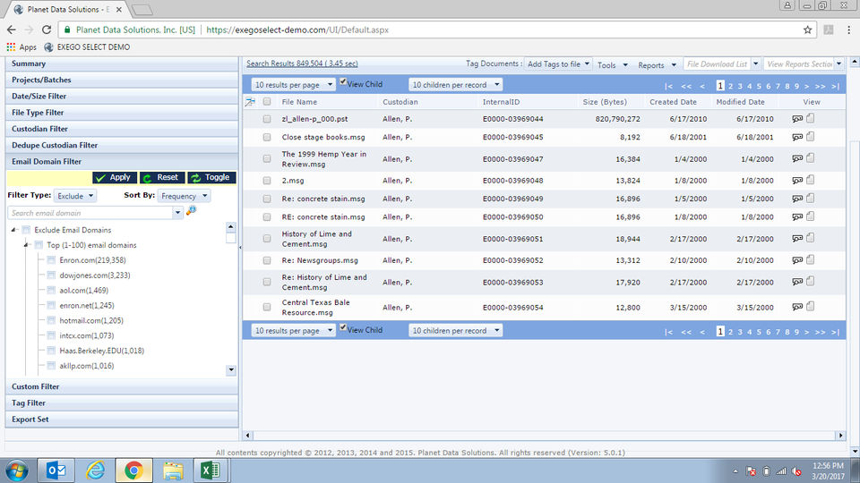 Exego screenshot 1