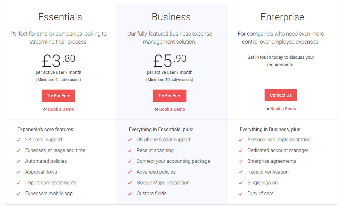 ExpenseIn pricing 1