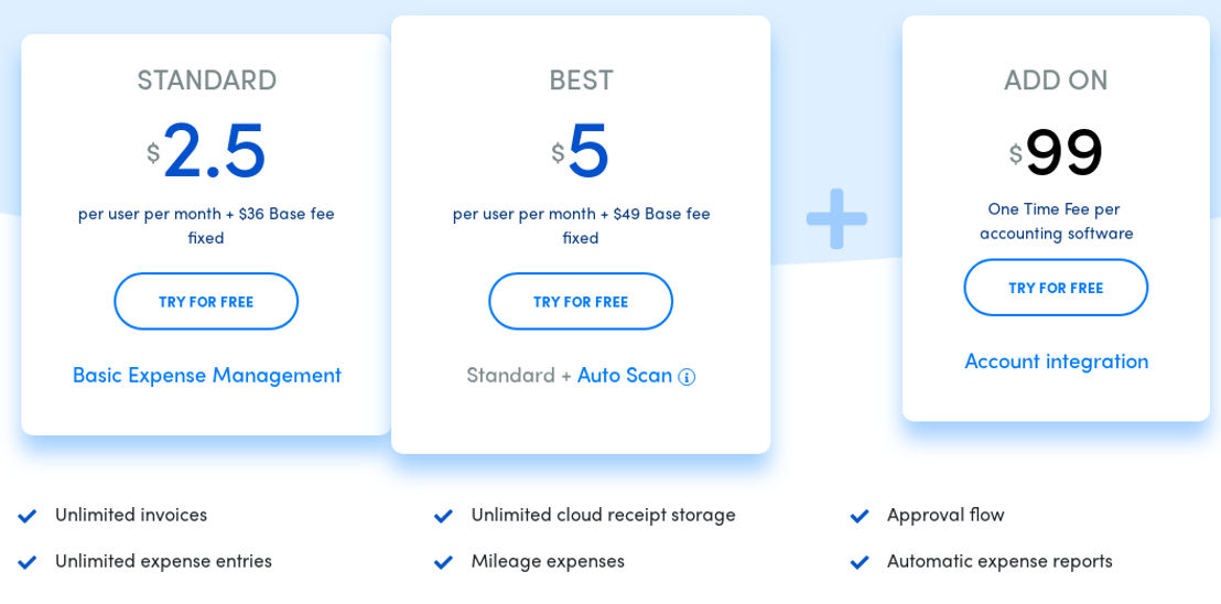 ExpenseTron pricing 1