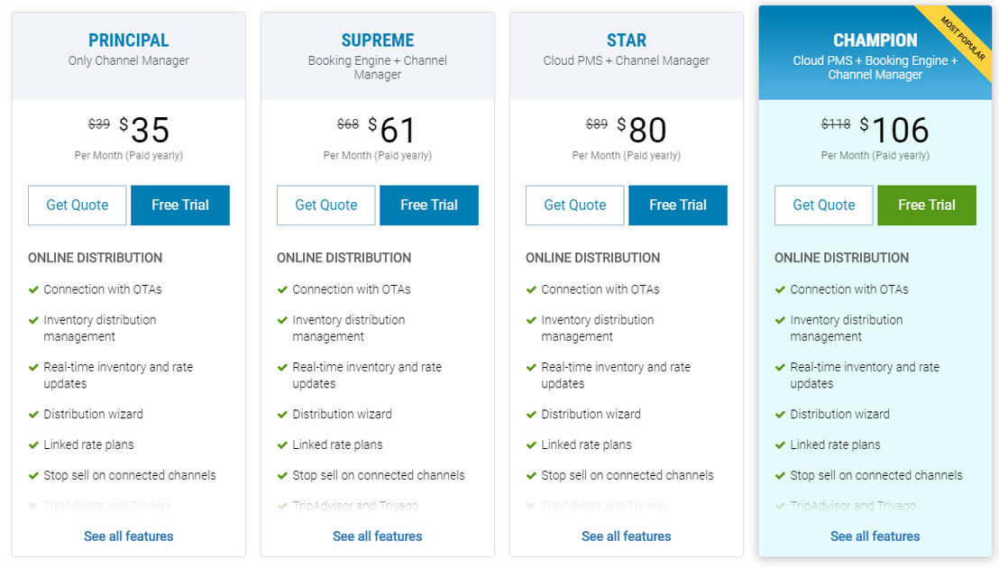 eZee Centrix pricing 2