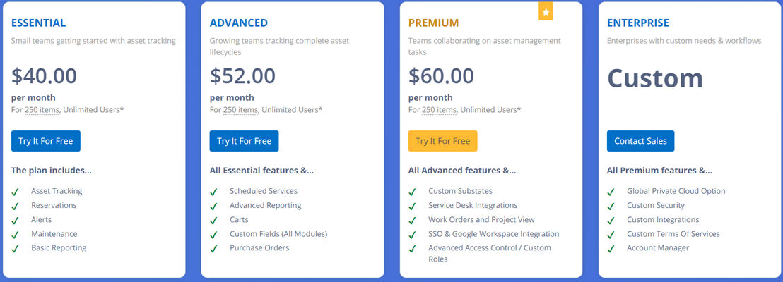 EZOfficeInventory pricing 1