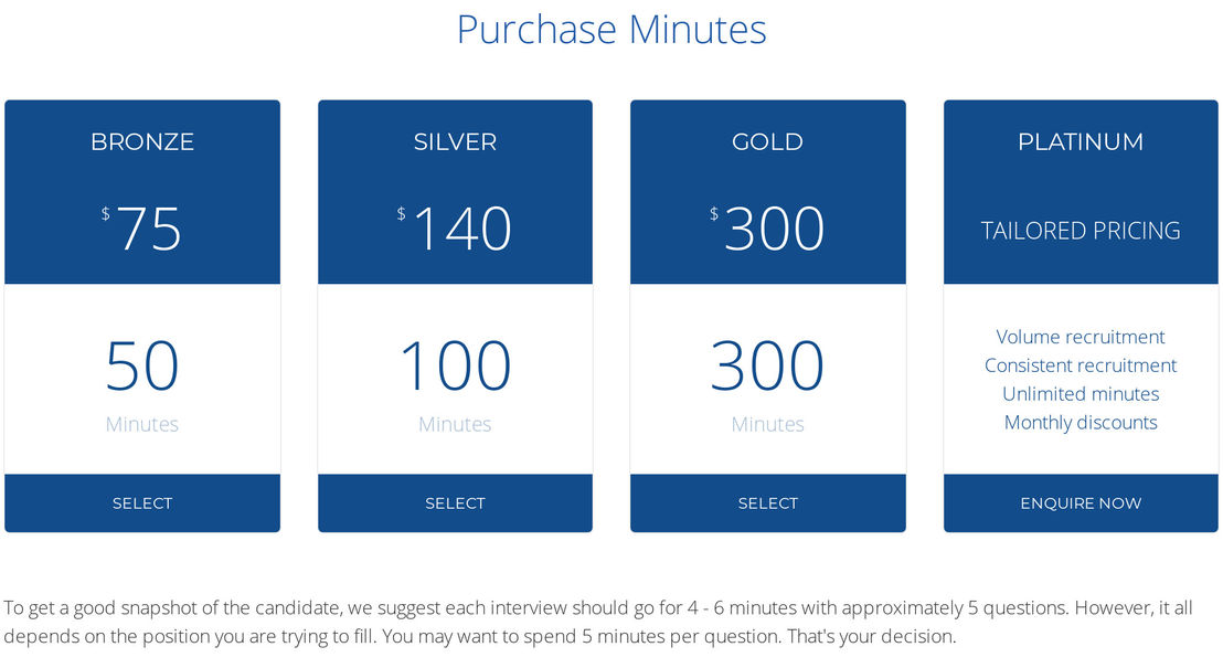 FaceCruit pricing 1