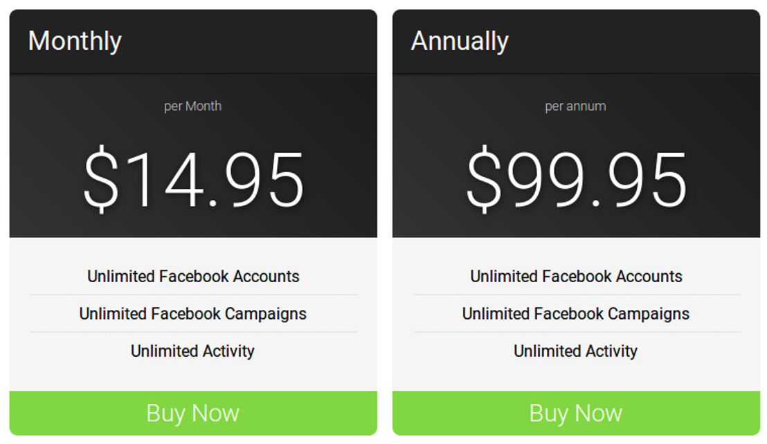 FaceDominator pricing 1