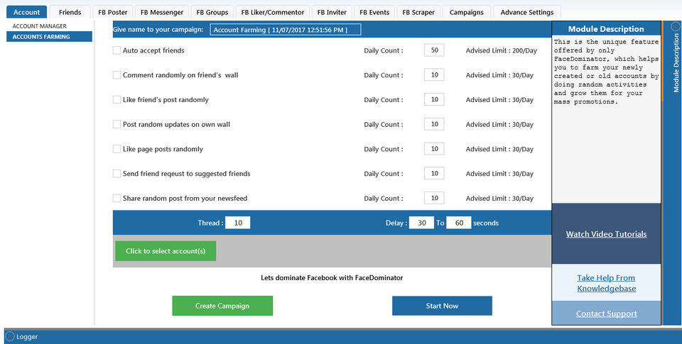 FaceDominator screenshot 2