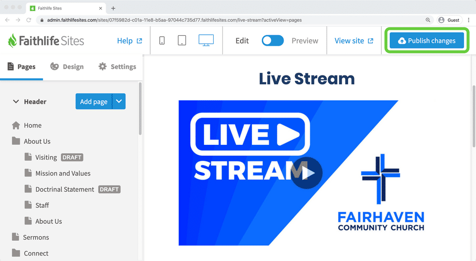 Faithlife Live Stream screenshot 1