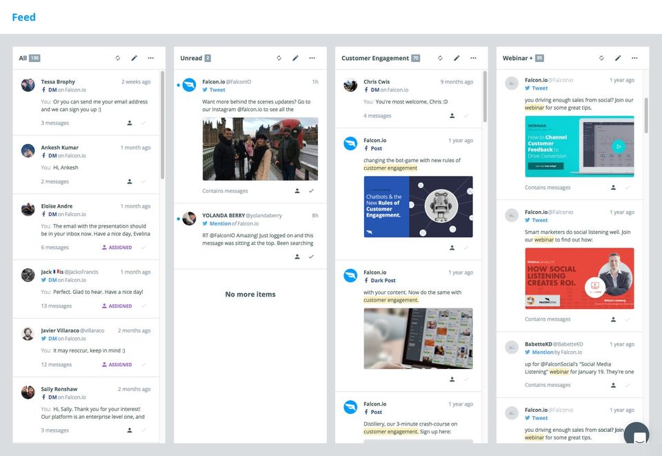 Falcon.io screenshot 1