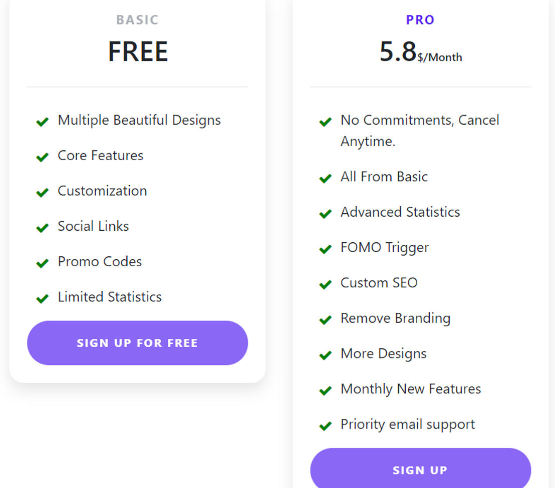 Fanpassly pricing 1