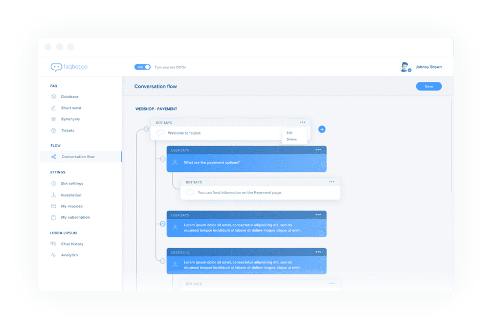 Faqbot screenshot 2