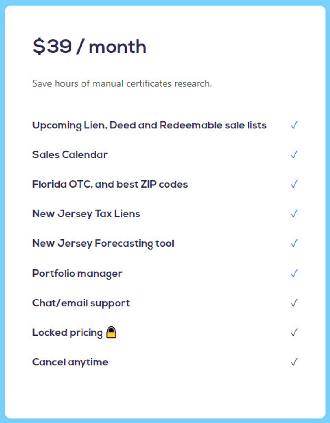 FastLien pricing 1