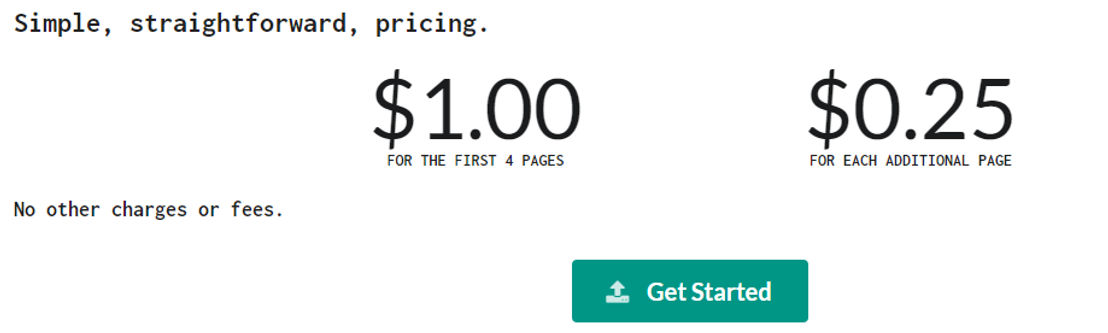 Fax Rocket pricing