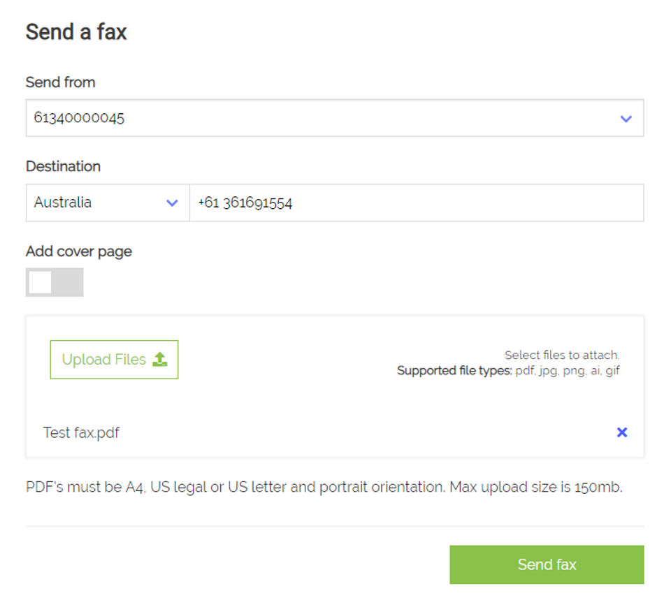 FaxSalad screenshot 1