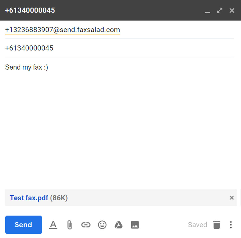 FaxSalad screenshot 2