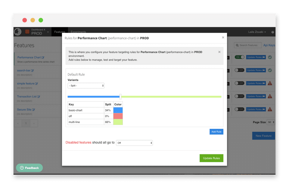 Featureflow screenshot
