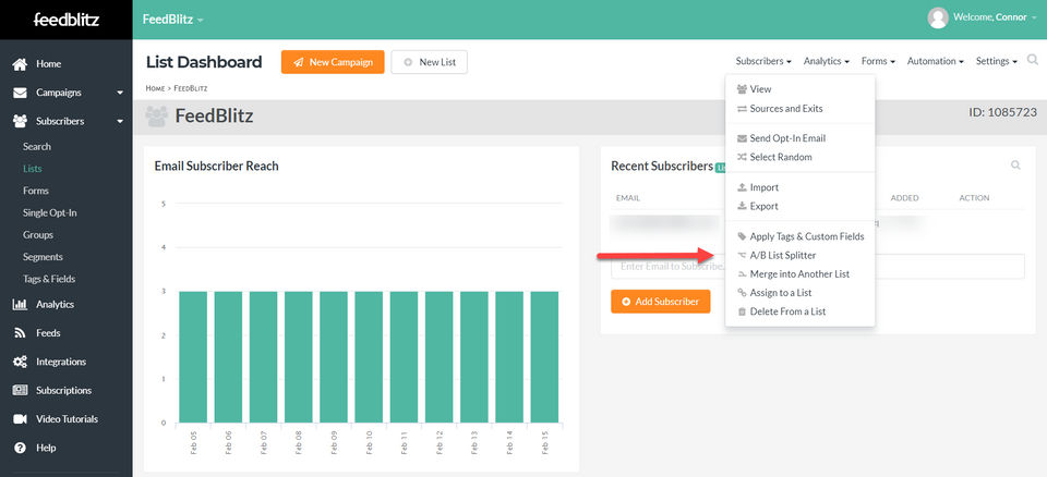 FeedBlitz screenshot 2