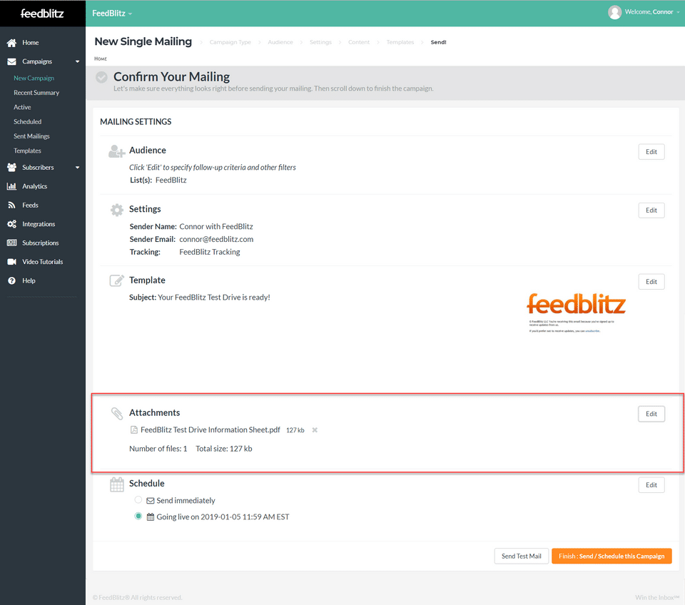 FeedBlitz screenshot 1
