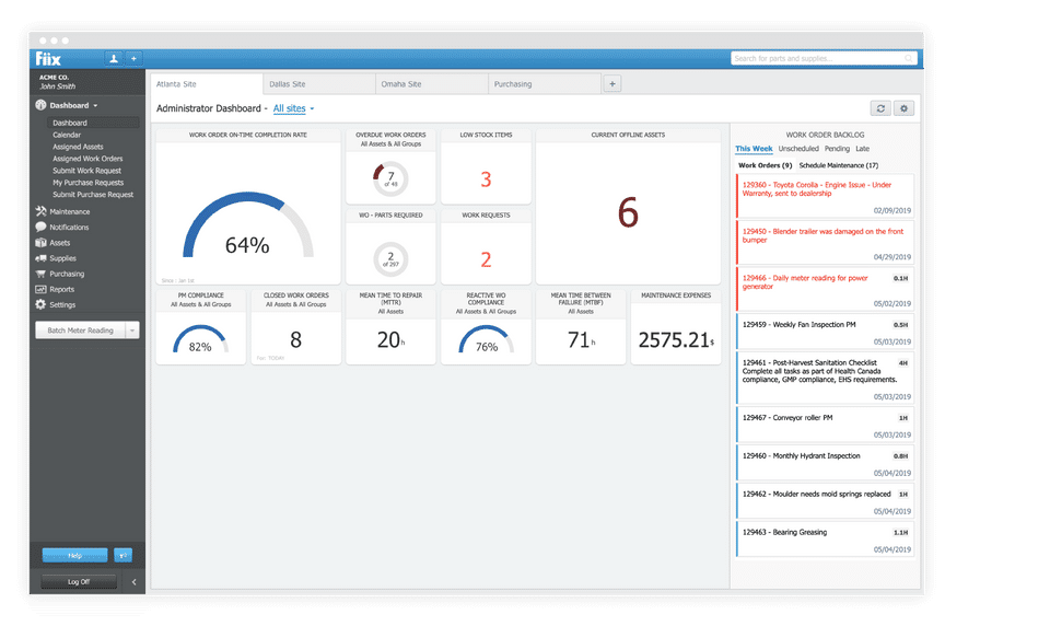 Fiix screenshot 1