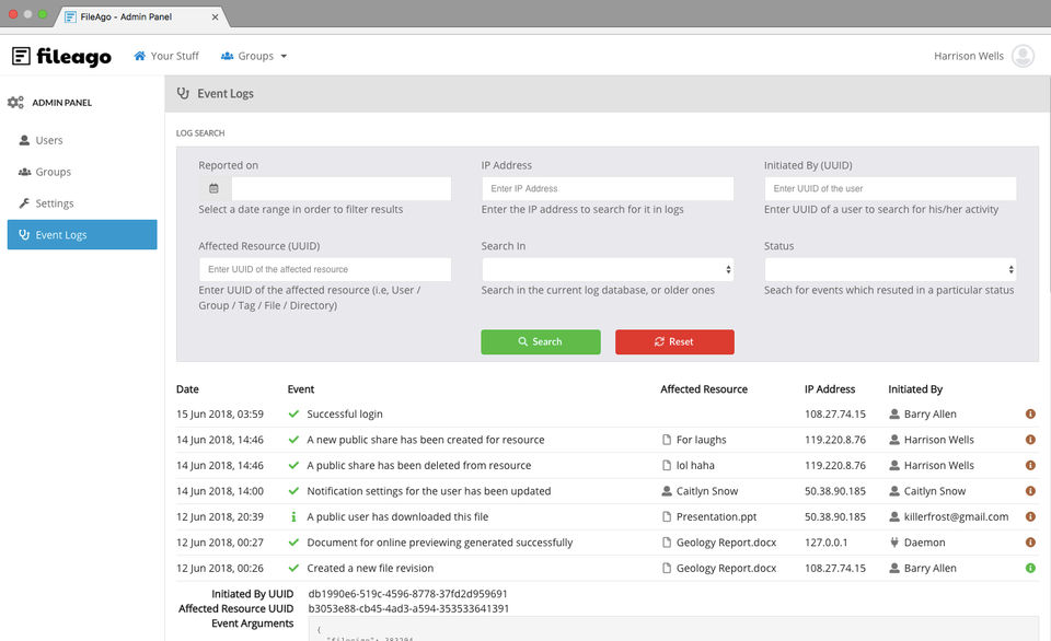 FileAgo screenshot 2