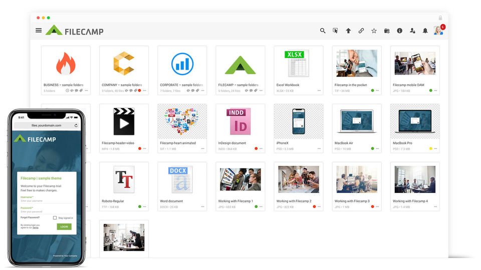 Filecamp screenshot 1