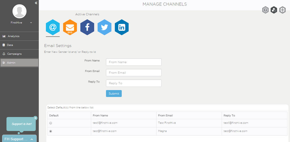 FirstHive screenshot 2
