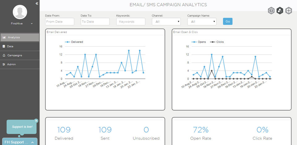 FirstHive screenshot 1