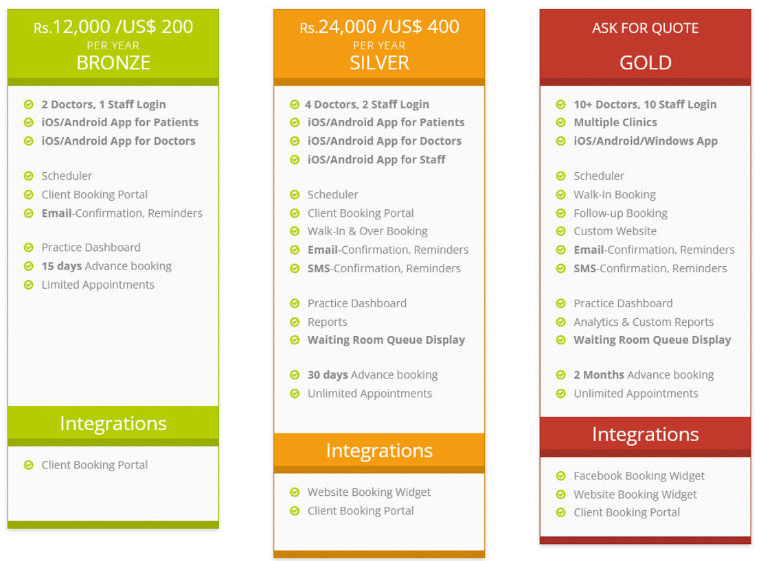FixMyAppointment pricing 1