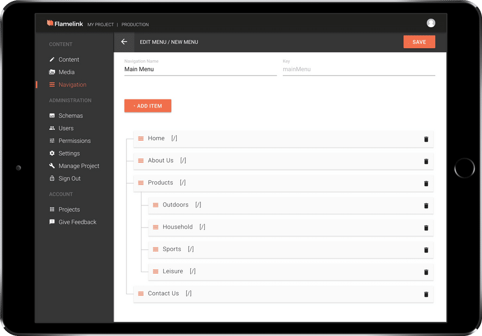 Flamelink CMS screenshot 1