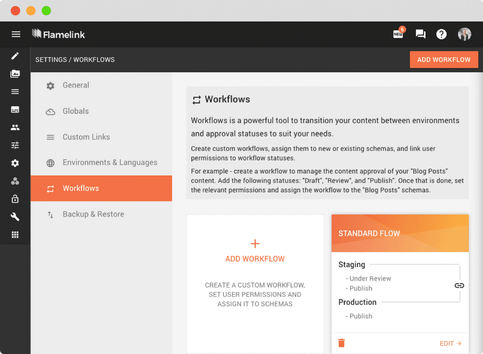 Flamelink CMS screenshot 2