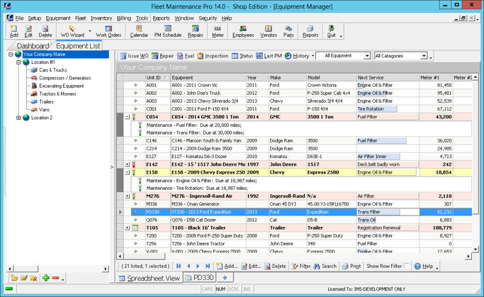 Fleet Maintenance Pro screenshot 1