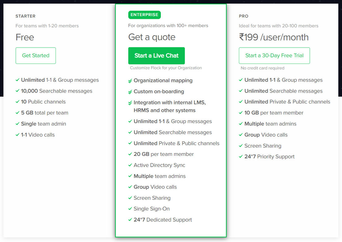 Flock pricing 1