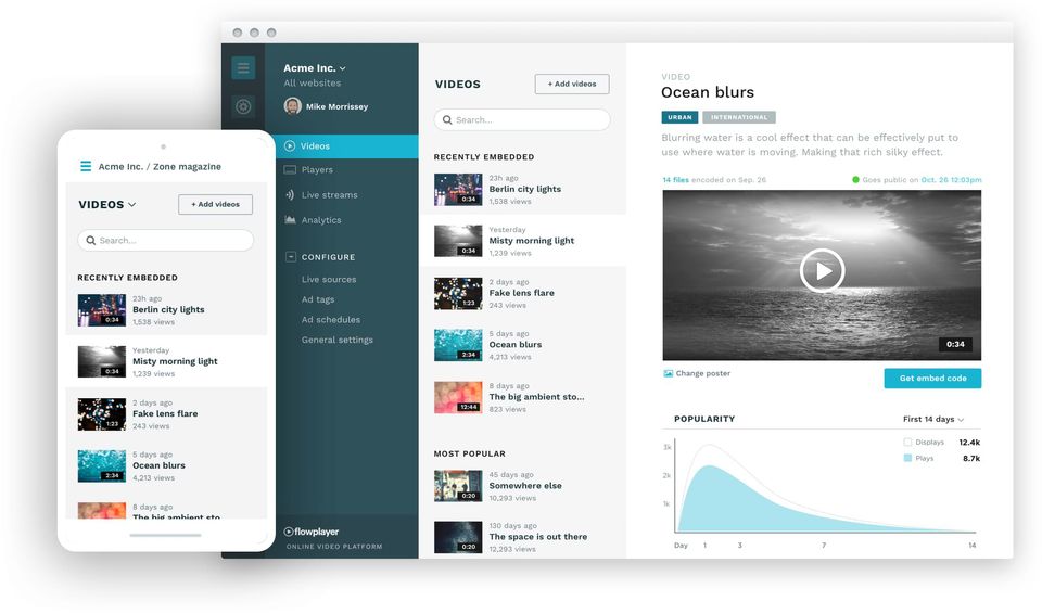 Flowplayer screenshot 2