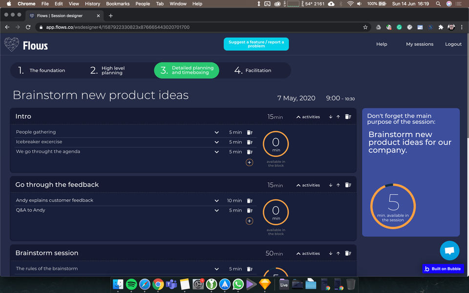 Flows screenshot 2