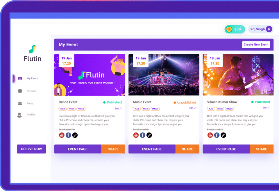 Flutin For Creators screenshot