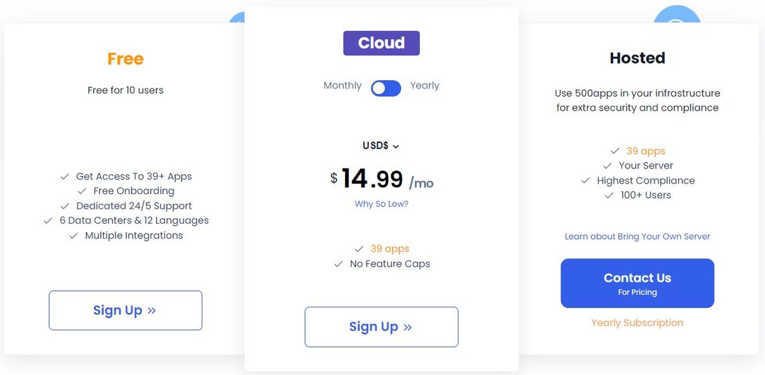 Forms.io by 500apps pricing 1