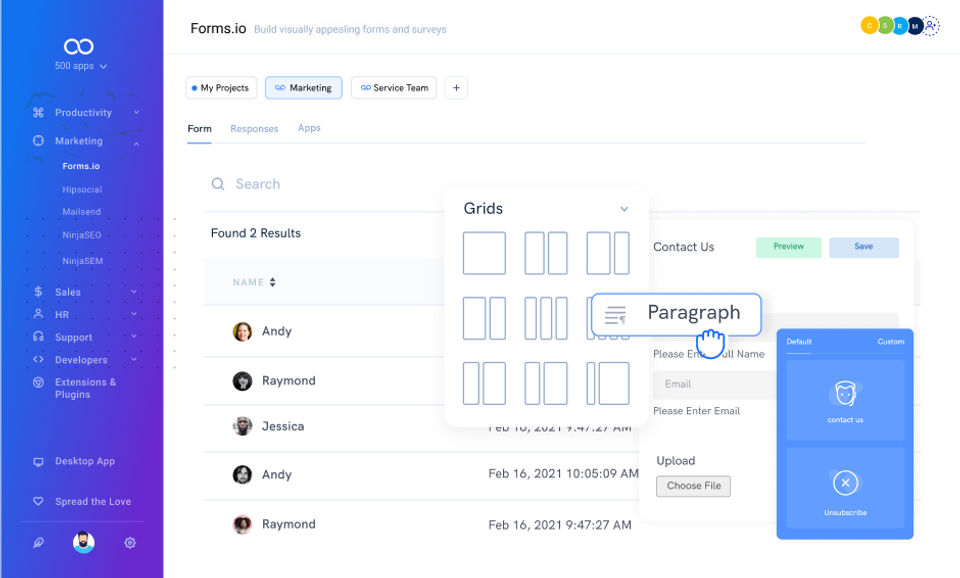 Forms.io by 500apps screenshot 1