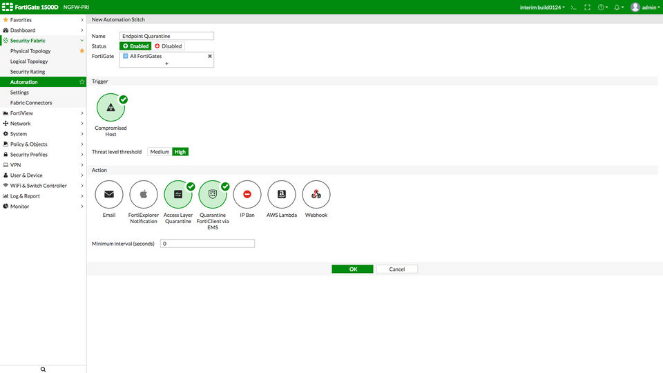 FortiClient screenshot
