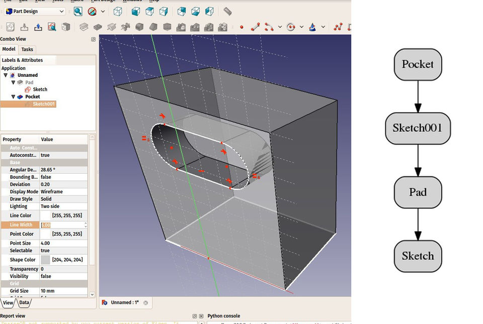 FreeCAD screenshot 1
