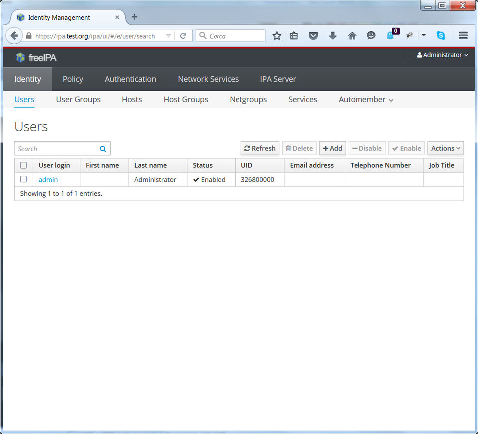 FreeIPA screenshot 1