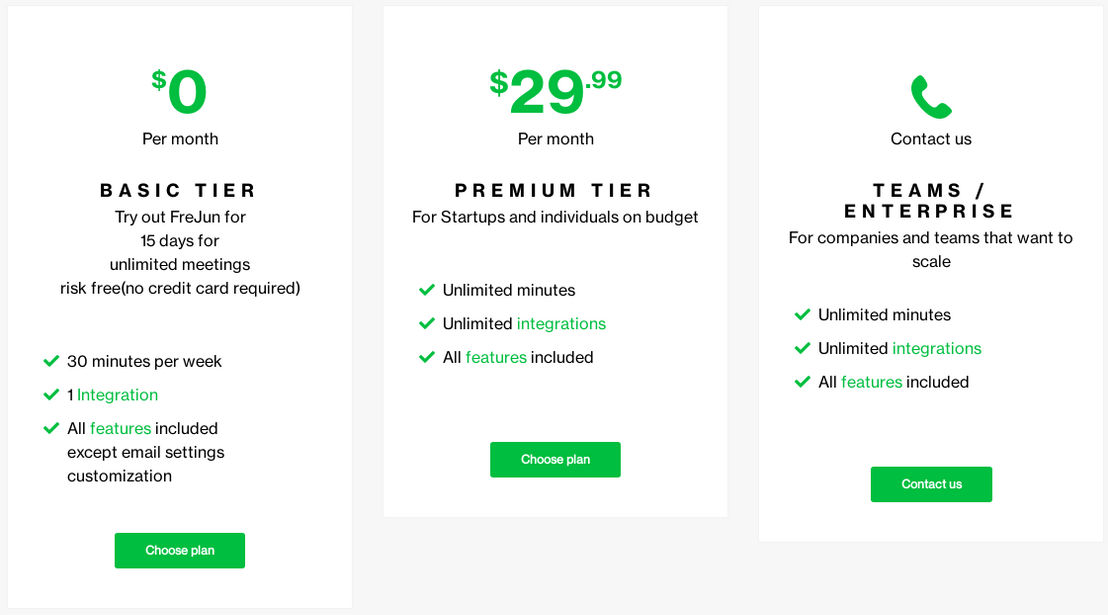 FreJun pricing 1