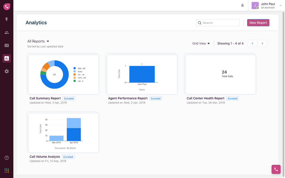 Freshdesk Contact Center (Formerly Freshcaller) screenshot