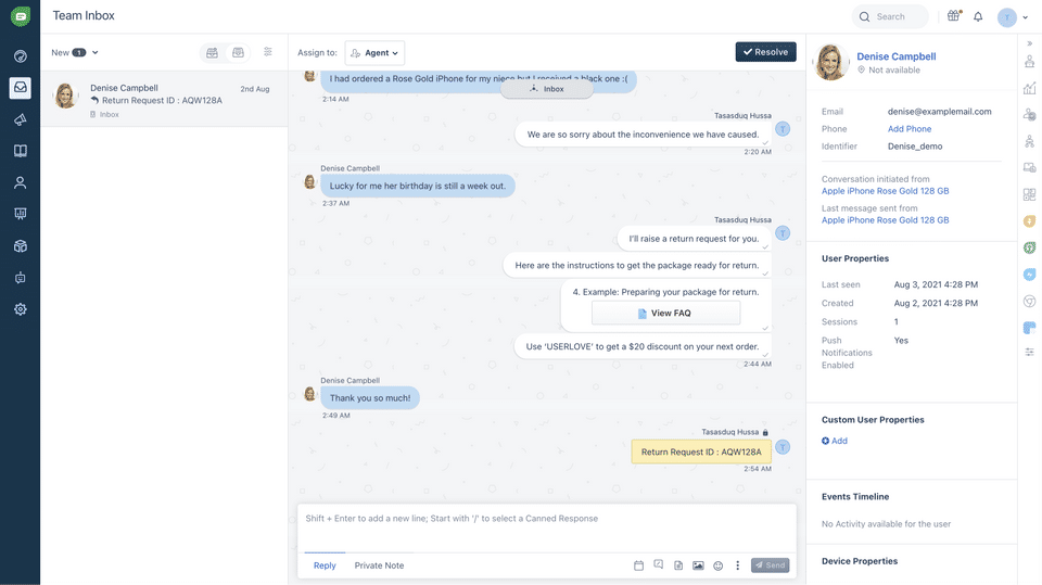 Freshchat screenshot 3