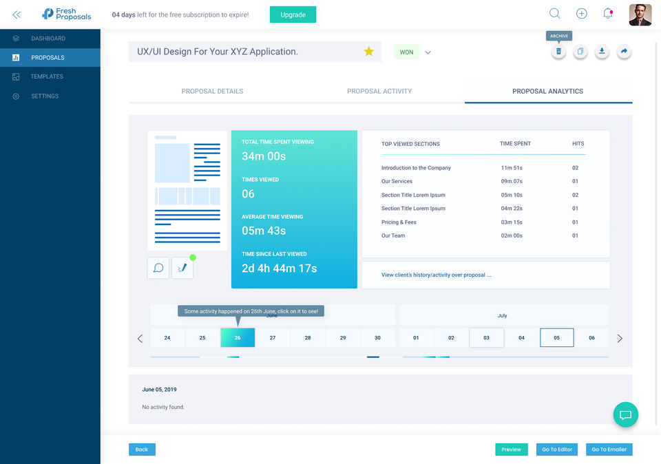 Fresh Proposals screenshot 1