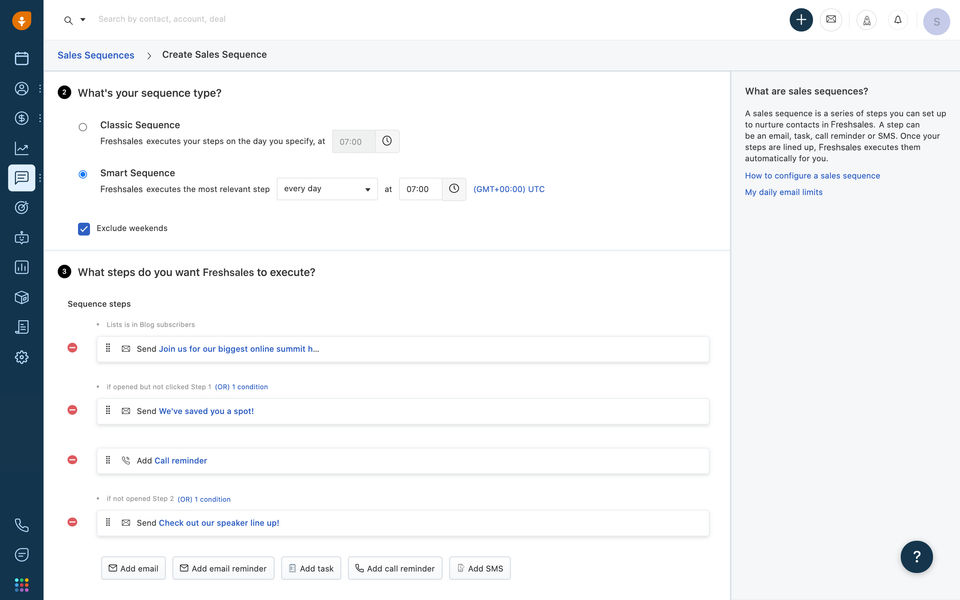 Freshsales screenshot 1